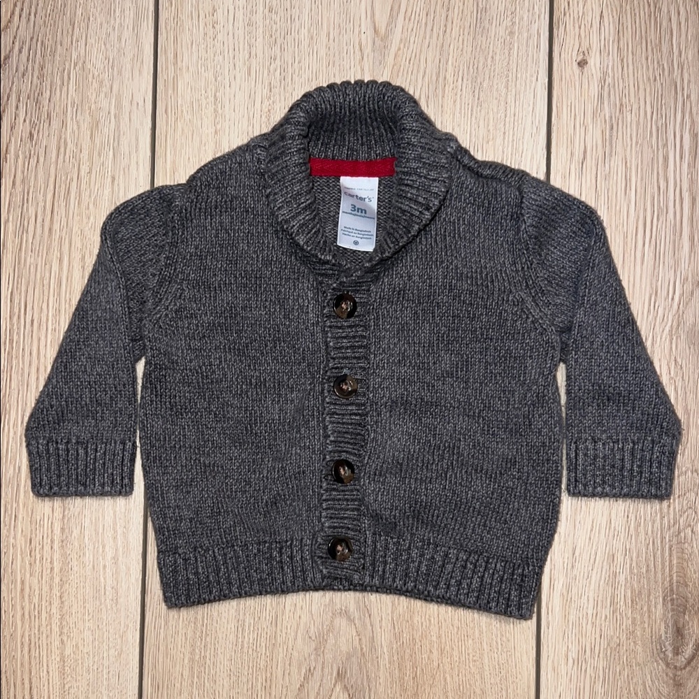 🛍️ 4 for $20 🛍️ - Carter's Gray Button-Up Sweater